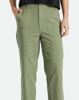 BRIXTON WOMENS VANCOUVER PANT OLIVE SURPLUS - The Drive Skateshop