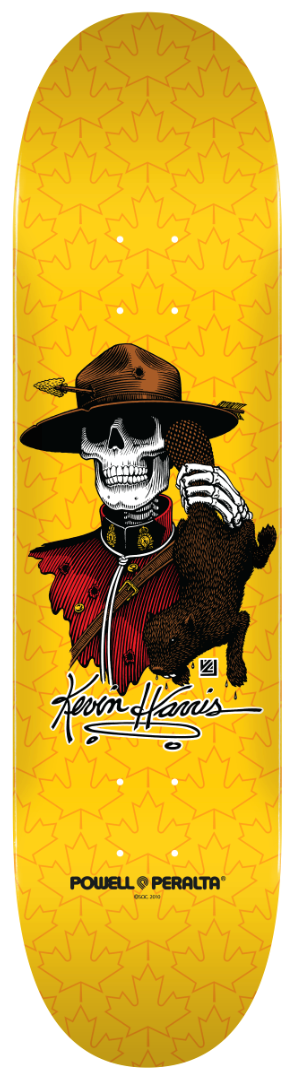 POWELL-PERALTA DECK - KEVIN HARRIS POPSICLE AUTOGRAPHED (8