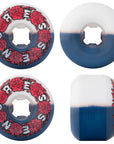 SLIME BALLS WHEELS DRESSEN VOMIT MINI 2 WHITE/BLUE 97A (56MM) - The Drive Skateshop
