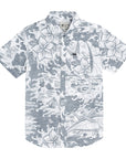 DARK SEAS LOG CABINS WOVEN TEE NAVY
