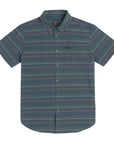 DARK SEAS MILLINGDON WOVEN TEE SLATE