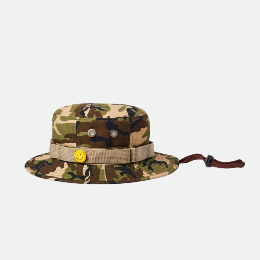 BRIXTON LOVE PACKABLE BUCKET HAT CAMO SURPLUS - The Drive Skateshop