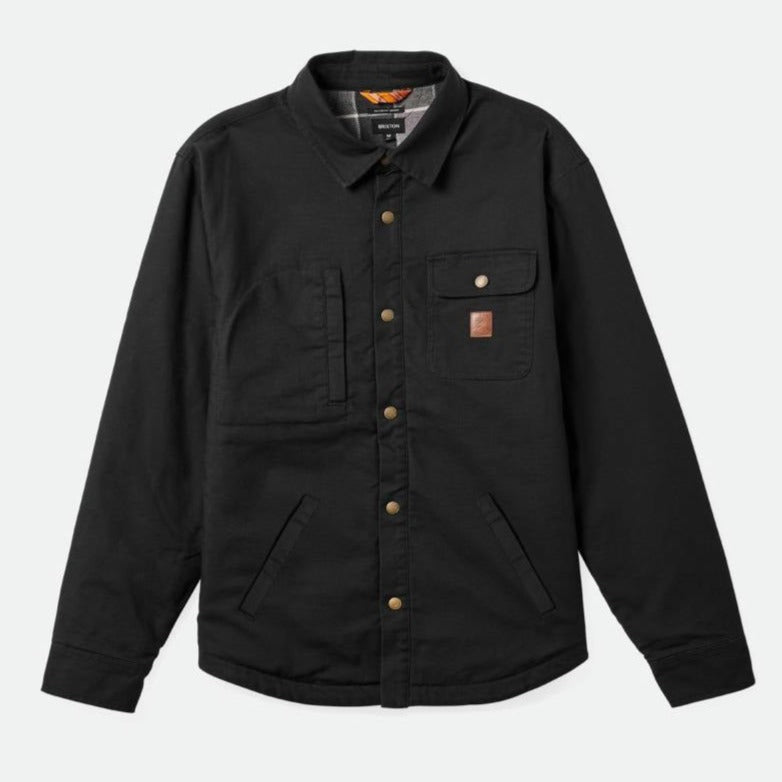 BRIXTON BUILDERS LINED JACKET WASHED BLACK