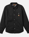 BRIXTON BUILDERS LINED JACKET WASHED BLACK