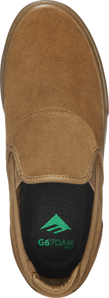 EMERICA WINO G6 SLIP ON BROWN/GUM