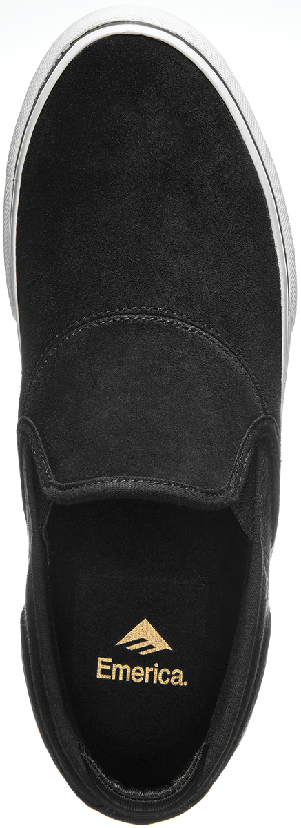 EMERICA WINO G6 SLIP-ON BLACK/WHITE/GOLD - The Drive Skateshop