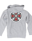 INDEPENDENT BAR/CROSS HOOD HEATHER GREY - The Drive Skateshop