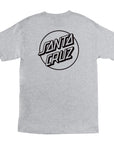 SANTA CRUZ OPUS DOT T-SHIRT HEATHER GREY/BLACK