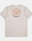 BRIXTON OATH V TEE CREAM/PARADISE GRADIENT
