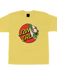 SANTA CRUZ YOUTH TEE BEWARE DOT YELLOW