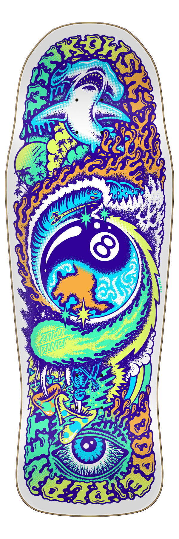 最終値下　ほぼ未使用　サンタクルーズ　Winkowski  Planet SANTA CRUZ DECK WINKOWSKI DOPE PLANET VX TECHKNOWLEDGY (10.34