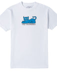 TOY MACHINE S/S T-SHIRT - DEVIL CAT 90'S WHITE - The Drive Skateshop