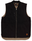 BRIXTON ABRAHAM REV VEST - BLACK - The Drive Skateshop