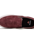 EMERICA WINO G6 SLIP-ON BURGUNDY - The Drive Skateshop