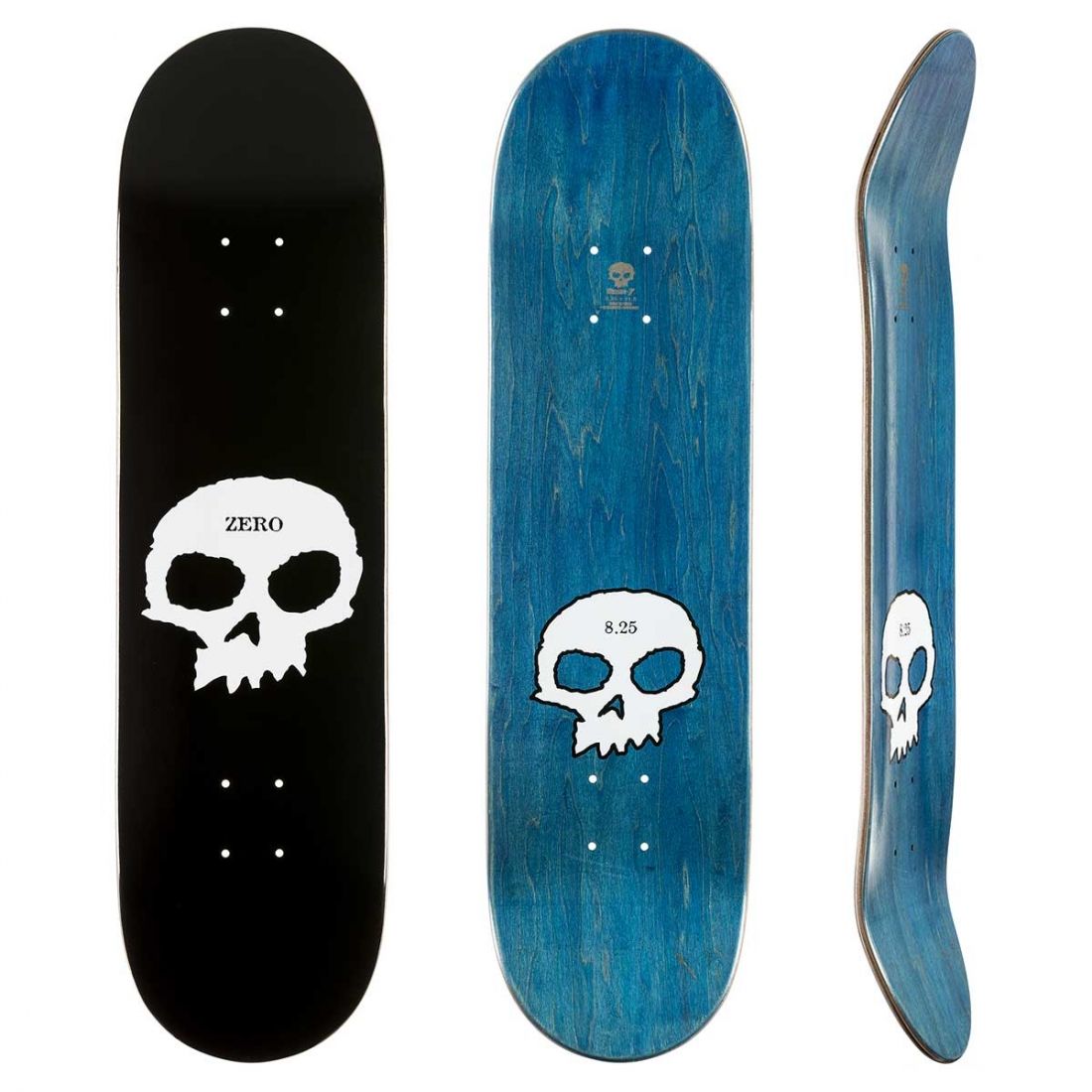 ZERO DECK - SINGLE SKULL (8"/8.125"/8.25"/8.375"/8.5"/8.625") - The Drive Skateshop