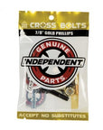 INDEPENDENT HARDWARE PHILLIPS BLACK/GOLD 7/8" - The Drive Skateshop