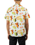 HAPPY HOUR S/S BUTTON UP SHIRT BLUE - TIKI ROOM - The Drive Skateshop