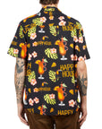 HAPPY HOUR S/S BUTTON UP SHIRT BLACK - TIKI ROOM - The Drive Skateshop