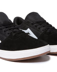 LAKAI BRIGHTON BLACK/WHITE SUEDE - The Drive Skateshop