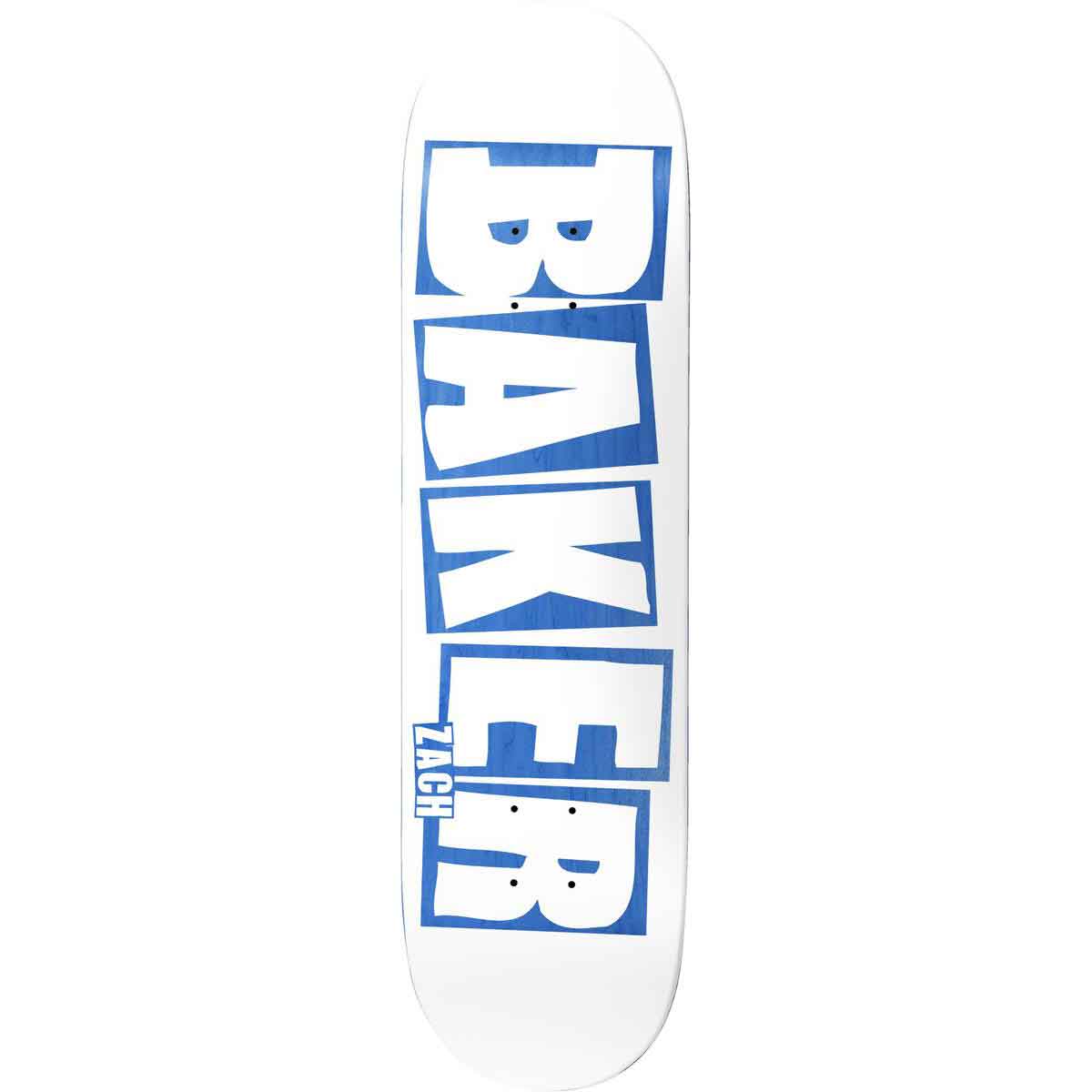 BAKER スケートボード ホワイト ブルー BAKER DECK ZACK LOGO WHITE/BLUE (8