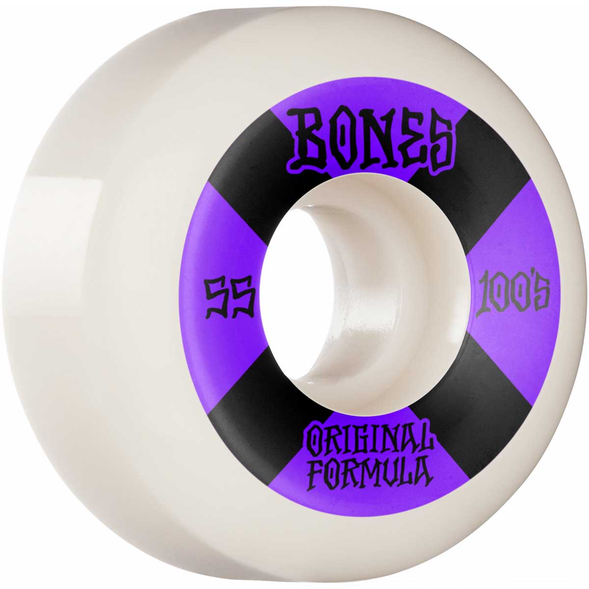 BONES 100'S - BONES LOGO V5 SIDECUTS (52MM/53MM/55MM) - The Drive Skateshop