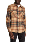 BOWERY L/S FLANNEL CREAM/COPPER - The Drive Skateshop