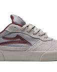 LAKAI CAMBRIDGE GREY/BURGANDY SUEDE