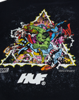 HUF X AVENGERS COSMIC ASSEMBLEDGE TEE BLACK