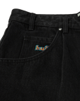 HUF CROMER SHORT WASHED BLACK