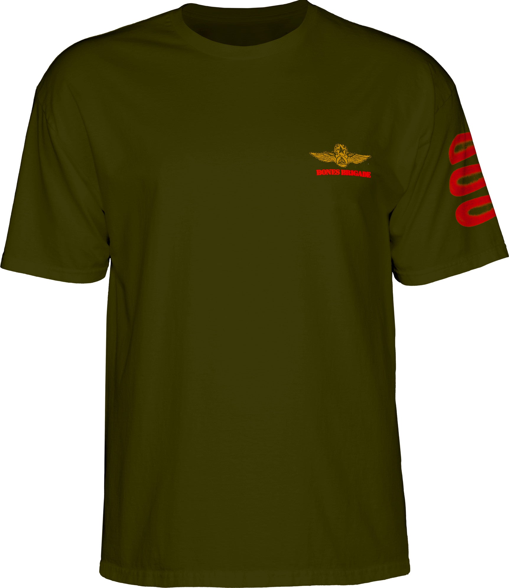 thumbnail image 2 of Powell Peralta Bones Brigade Bomber T-Shirt - Military Green - Men's Regular 2 of 4