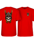 POWELL PERALTA S/S T-SHIRT - ANDERSON SKULL RED - The Drive Skateshop
