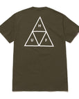 HUF T-SHIRT ESSENTIALS TT OLIVE - The Drive Skateshop