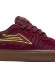 LAKAI ESSEX BURGUNDY SUEDE