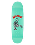 WELCOME DECK MACE TEAL GLITTER (9")