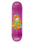 WELCOME DECK PURR PILE NORA PURPLE STAIN (8.25")