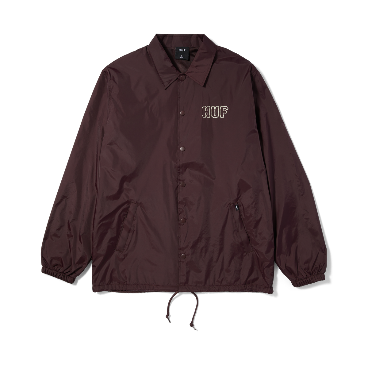 HUF SET H COACHES JACKET EGGPLANT