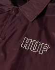 HUF SET H COACHES JACKET EGGPLANT