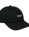 HUF SET OG CV 6 PANEL HAT BLACK