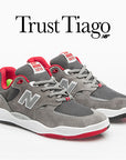 NEW BALANCE NUMERIC TIAGO LEMOS 1010 GREY/RED - The Drive Skateshop
