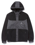 HUF NAULS FLEECE POLAR JACKET BLACK