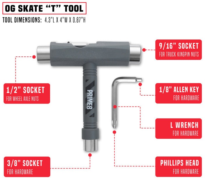 PRIME8 - OG T TOOL - The Drive Skateshop