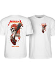 POWELL PERALTA X METALLICA COLLAB OG METALLICA TEE WHITE - The Drive Skateshop