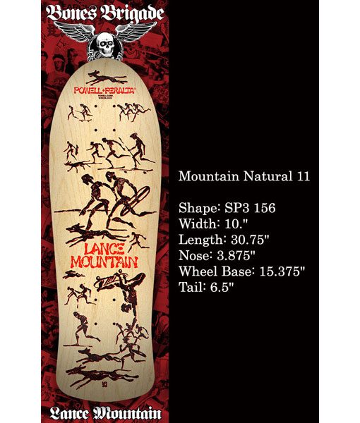 PLANCHE DE SKATE POWELL PERALTA BONES BRIGADE LANCE MOUNTAIN SERIES PLANCHE DE SKATE POWELL PERALTA BONES BRIGADE LANCE MOUNTAIN SERIES
