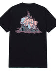 HUF T-SHIRT - QUAKE TT BLACK - The Drive Skateshop