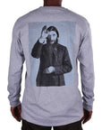 THEORIES L/S T-SHIRT - RASPUTIN GREY - The Drive Skateshop