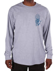 THEORIES L/S T-SHIRT - RASPUTIN GREY - The Drive Skateshop