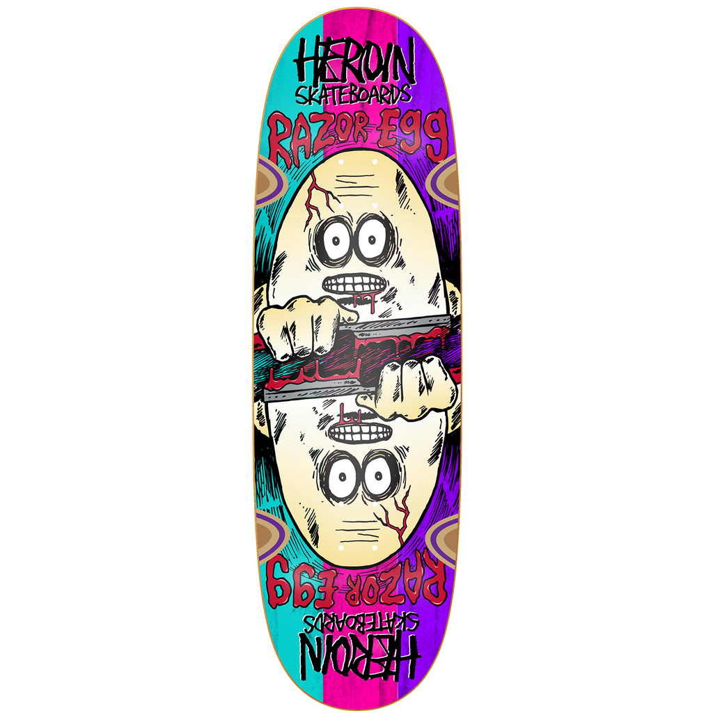 HEROIN DECK RAZOREGG SYMMETRIC SPLICED (9.5