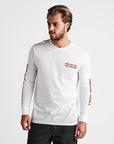 ROARK LOCH NESS L/S WHITE TEE - The Drive Skateshop