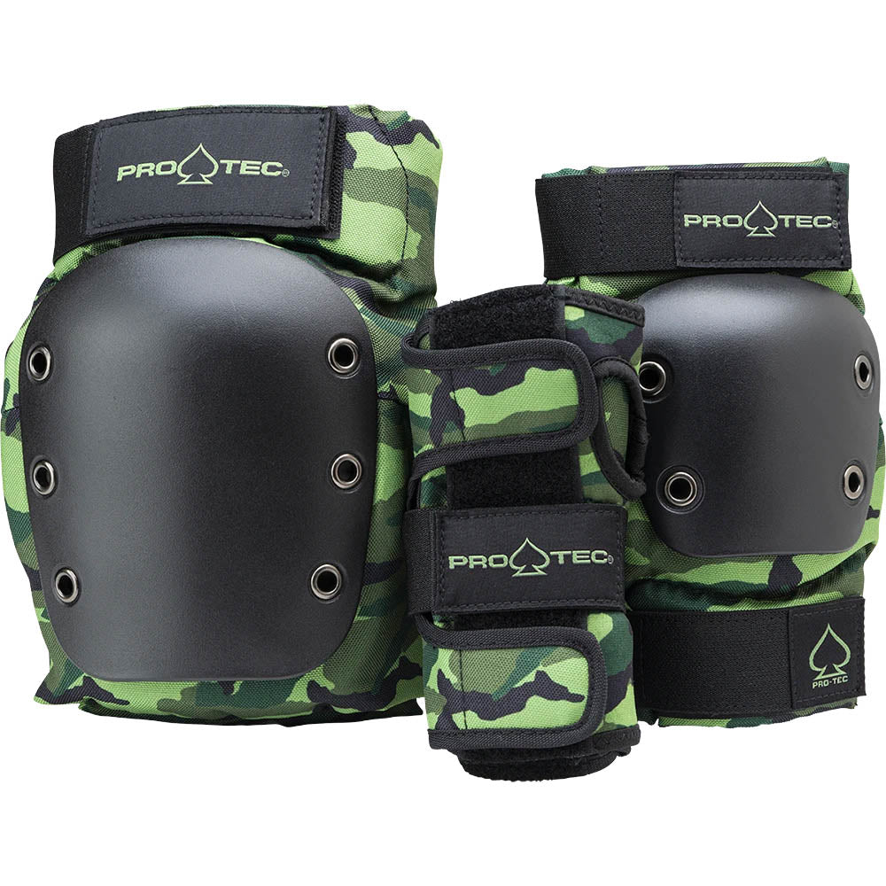 PRO-TEC - JUNIOR 3-PACK PAD SET CAMO - The Drive Skateshop