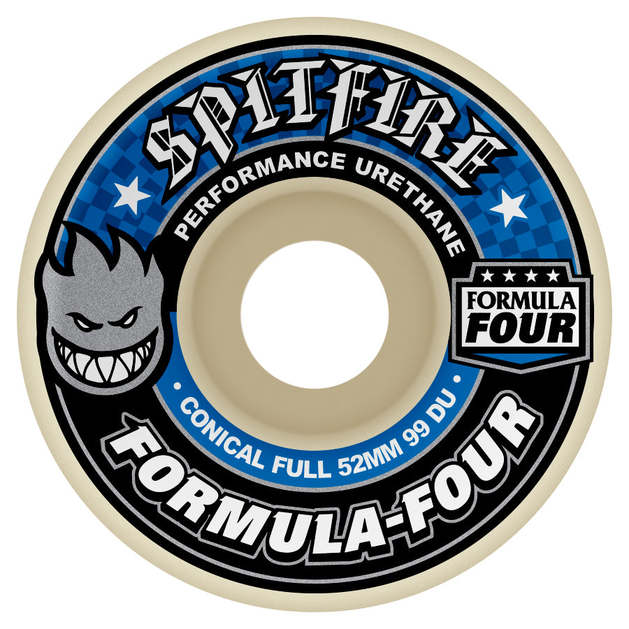 SPITFIRE WHEELS FORMULA FOUR 99A CONICAL FULL (52MM/53MM/54MM/56MM/58MM)